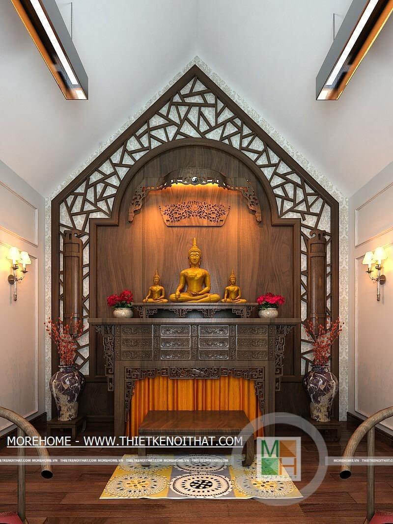Thiết kế phòng thờ biệt thự